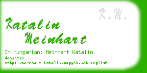 katalin meinhart business card